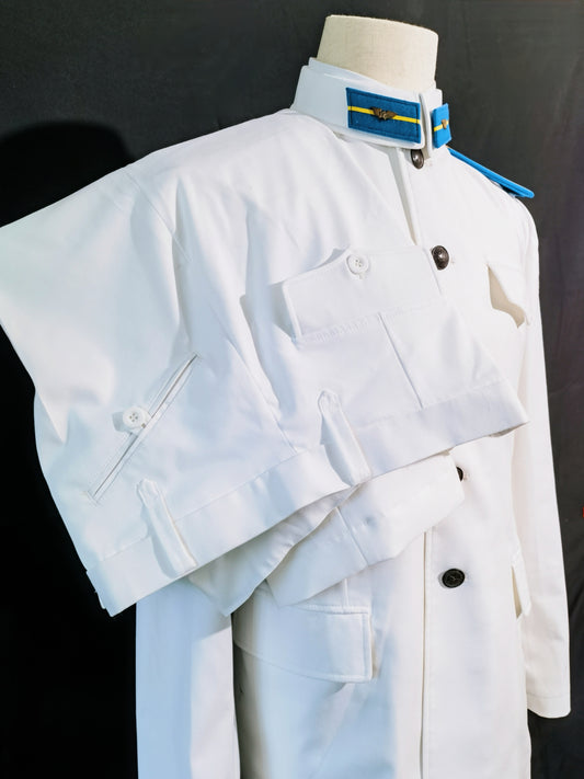 Chinese Type 55 Naval Aviation Cadet White Tunic and White Trousers Reproduction Uniform Set