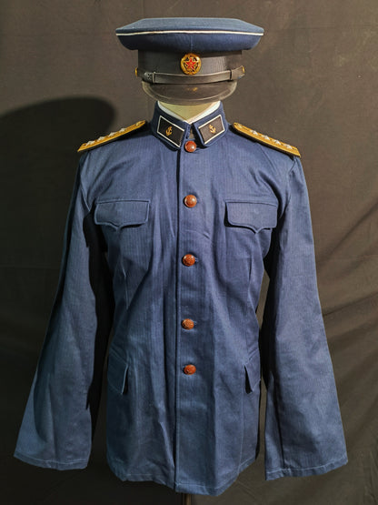Type 55 Navy Herringbone Winter Junior Officer Uniform Full Set Reproduction (Peaked Cap Version)