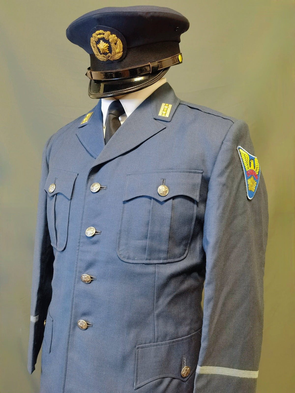 Showa 53 Japanese Airport Security Uniform Set with Winter Cap