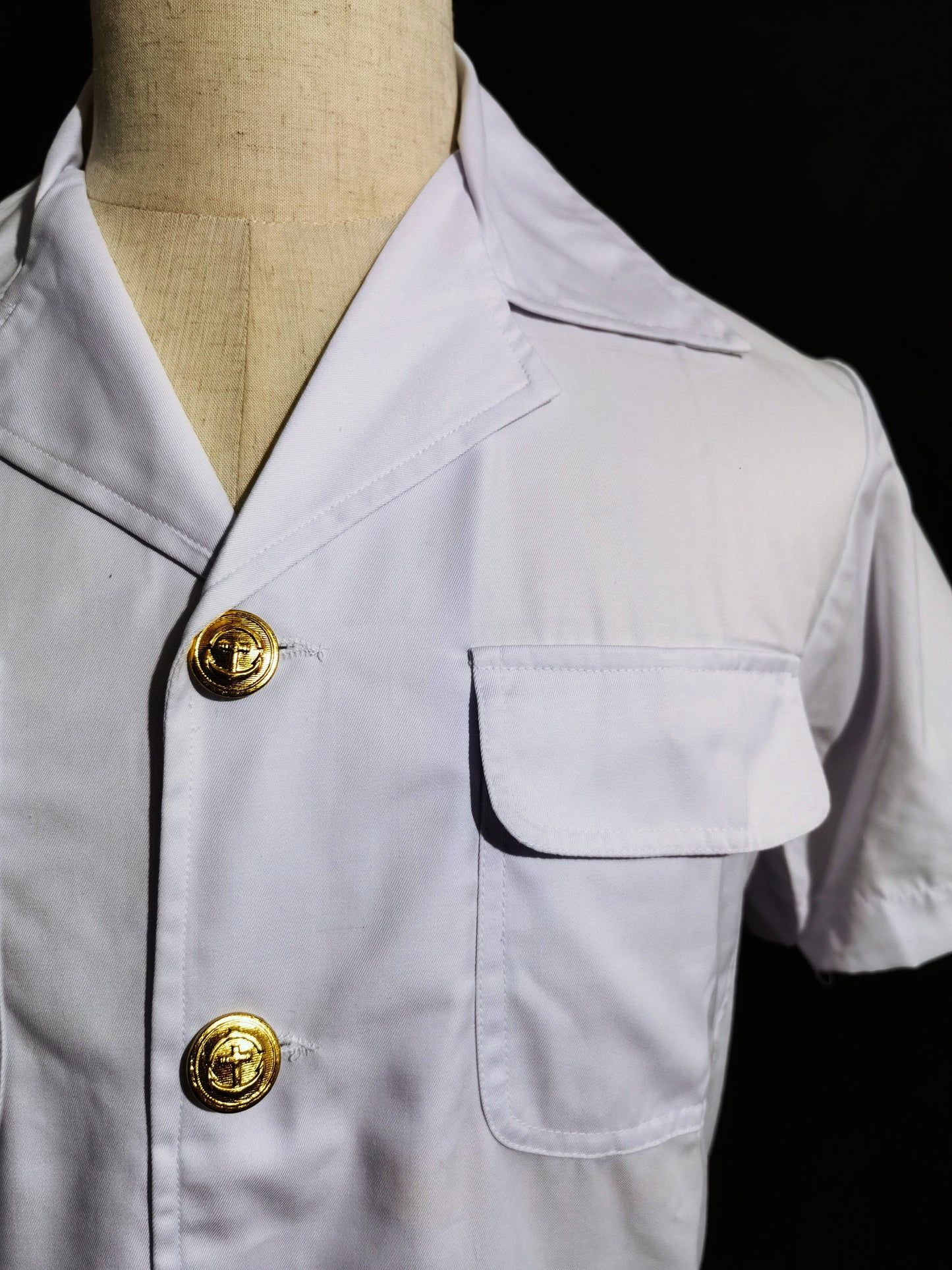 Chinese COSCO 1990s Seafarer Summer White Uniform Vintage Set
