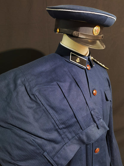 Type 55 Navy Herringbone Winter Junior Officer Uniform Full Set Reproduction (Peaked Cap Version)