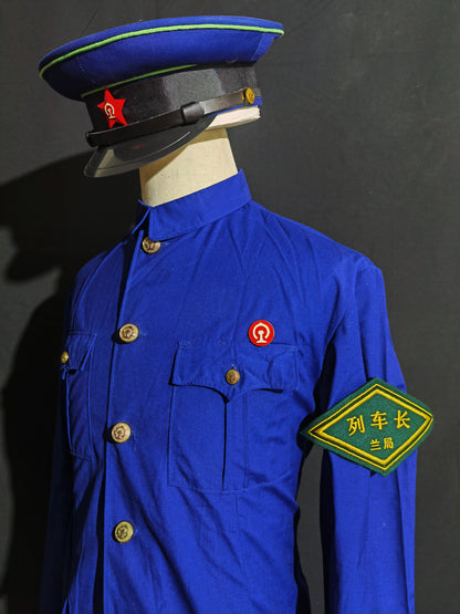 Original Type 78 Railway Spring & Autumn Service Uniform Set (Jacket, Trousers & Peaked Cap)