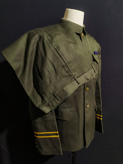 Original Type 95 Police Winter Uniform Set (Wool Gabardine Lapel Jacket, Trousers & Winter Fur Cap, Grade 1 Superintendent)