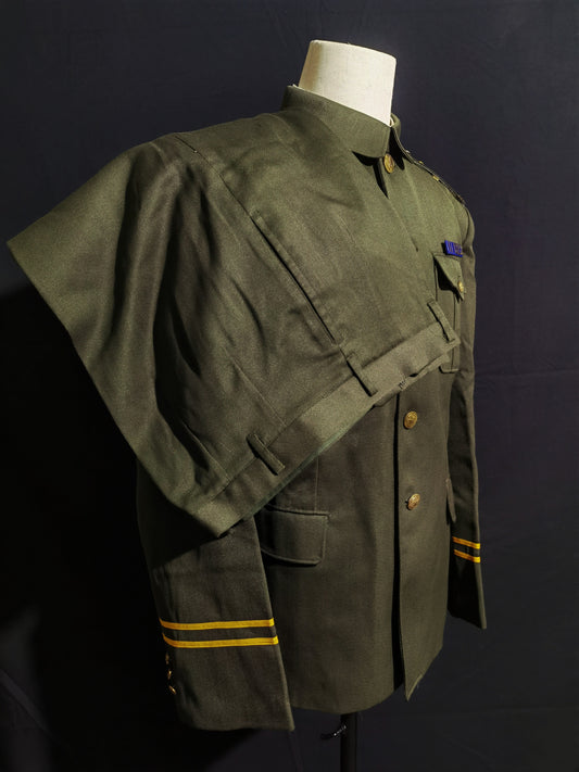 Original Type 95 Police Winter Uniform Set (Wool Gabardine Lapel Jacket, Trousers & Winter Fur Cap, Grade 1 Superintendent)