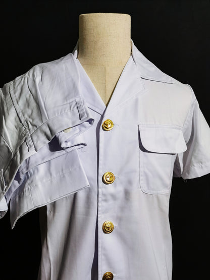 Chinese COSCO 1990s Seafarer Summer White Uniform Vintage Set