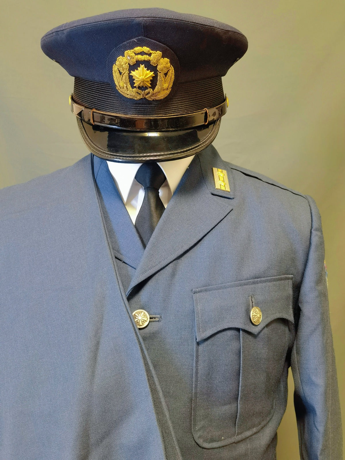 Showa 53 Japanese Airport Security Uniform Set with Winter Cap