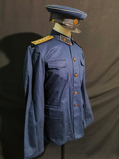 Type 55 Navy Herringbone Winter Junior Officer Uniform Full Set Reproduction (Peaked Cap Version)
