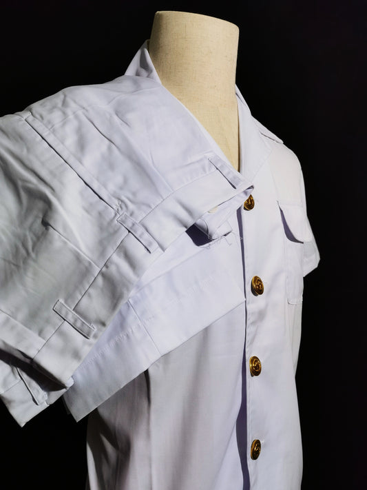 Chinese COSCO 1990s Seafarer Summer White Uniform Vintage Set