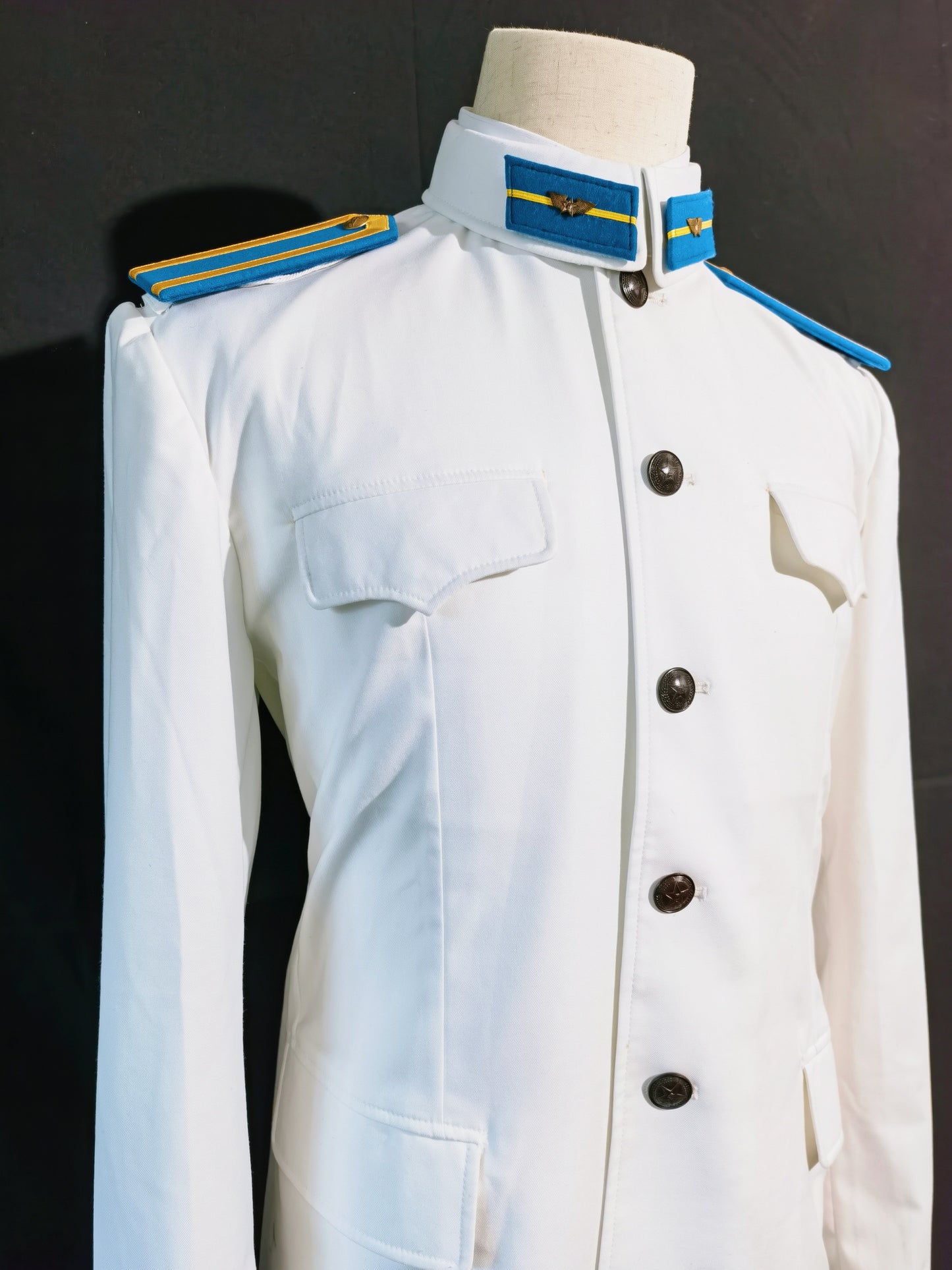 Chinese Type 55 Naval Aviation Cadet White Tunic and Insignia Reproduction Set