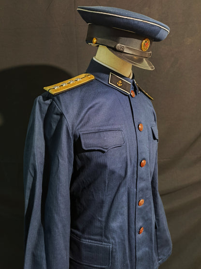 Type 55 Navy Herringbone Winter Junior Officer Uniform Full Set Reproduction (Peaked Cap Version)