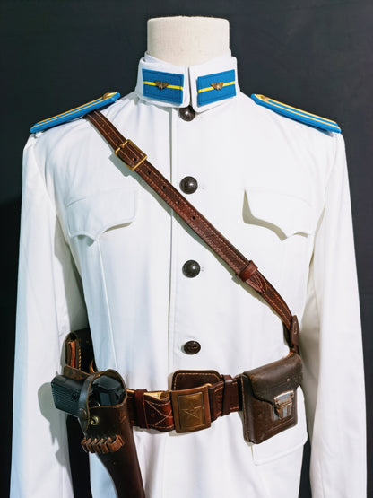 Chinese Type 55 Naval Aviation Cadet White Tunic and Insignia Reproduction Set