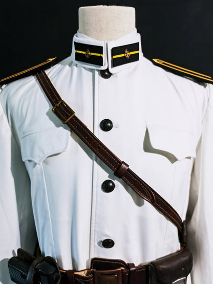 Chinese Type 55 Naval Cadet White Tunic and Insignia Reproduction Set