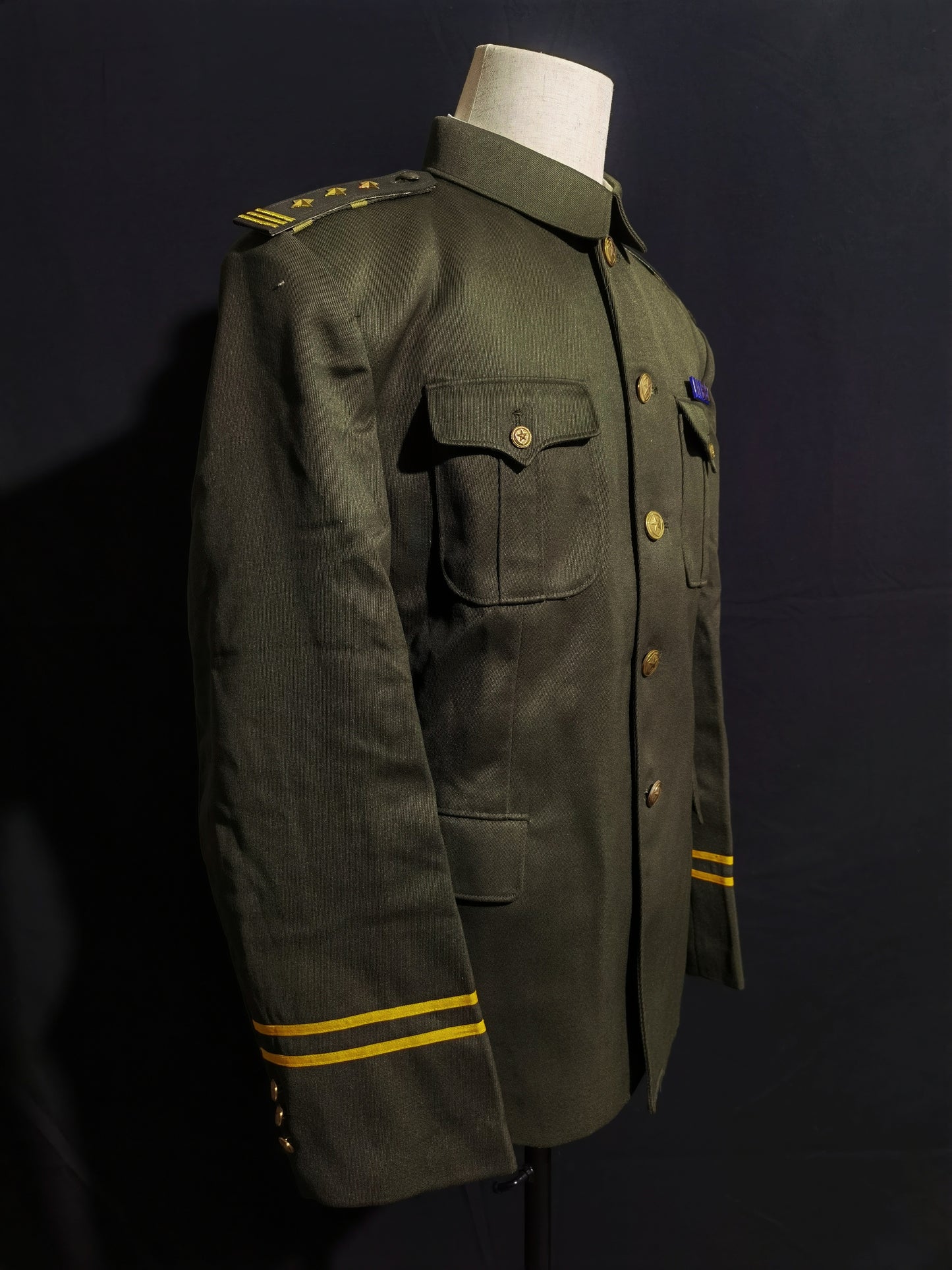 Original Type 95 Police Winter Uniform Set (Wool Gabardine Lapel Jacket, Trousers & Winter Fur Cap, Grade 1 Superintendent)