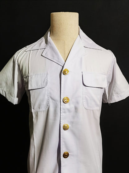 Chinese COSCO 1990s Seafarer Summer White Uniform Vintage Set