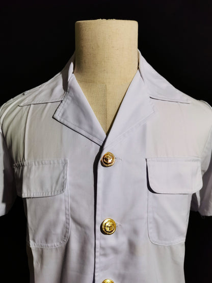 Chinese COSCO 1990s Seafarer Summer White Uniform Vintage Set