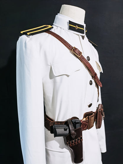 Chinese Type 55 Naval Cadet White Tunic and Insignia Reproduction Set