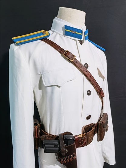 Chinese Type 55 Naval Aviation Cadet White Tunic and Insignia Reproduction Set