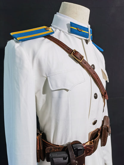 Chinese Type 55 Naval Aviation Cadet White Tunic and Insignia Reproduction Set