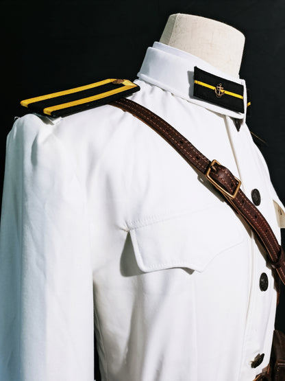 Chinese Type 55 Naval Cadet White Tunic and Insignia Reproduction Set