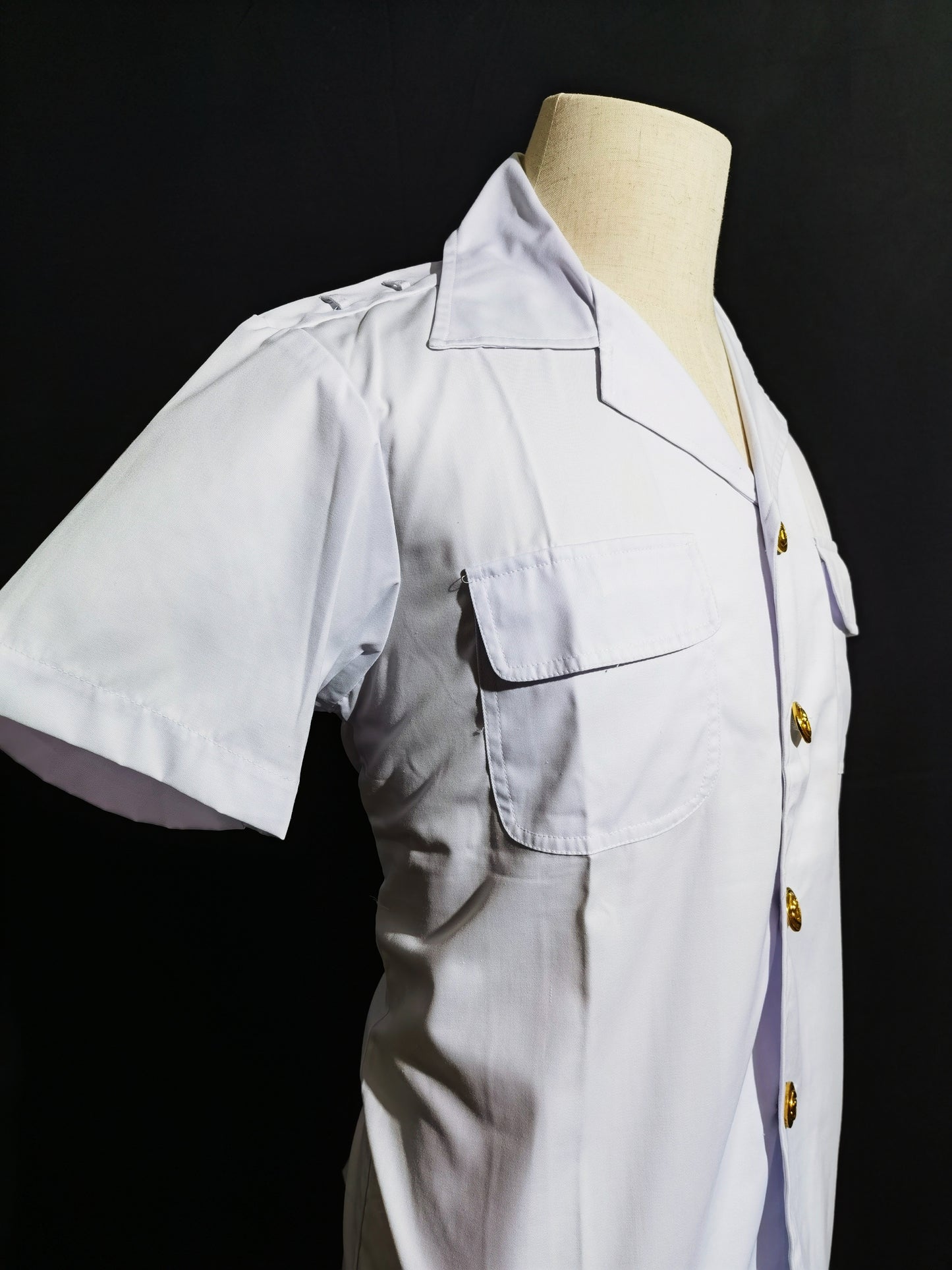 Chinese COSCO 1990s Seafarer Summer White Uniform Vintage Set