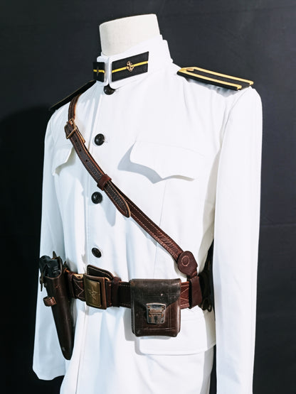 Chinese Type 55 Naval Cadet White Tunic and Insignia Reproduction Set