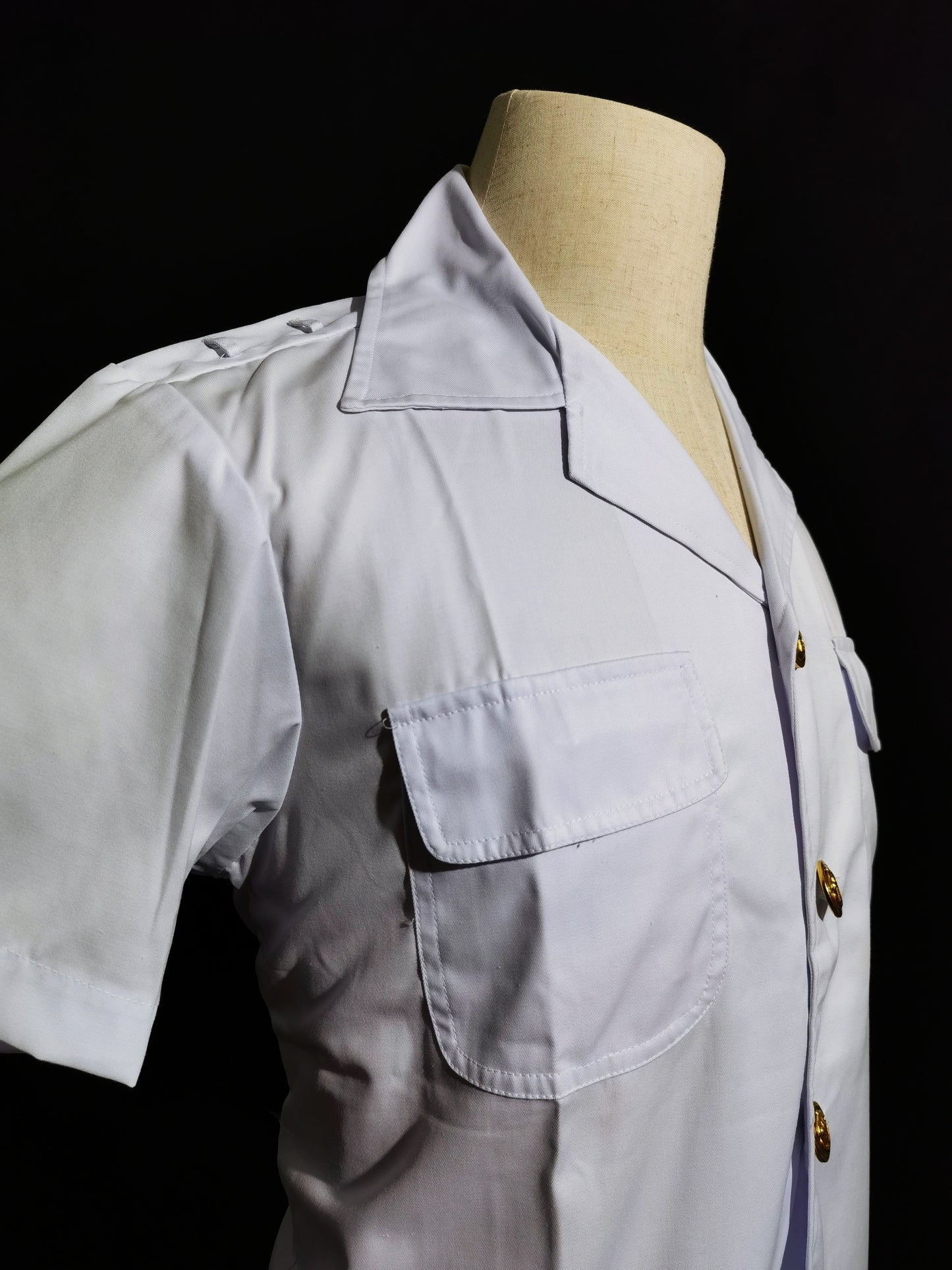 Chinese COSCO 1990s Seafarer Summer White Uniform Vintage Set
