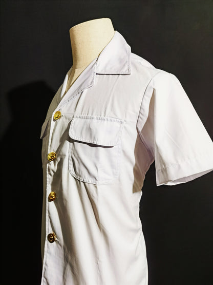 Chinese COSCO 1990s Seafarer Summer White Uniform Vintage Set