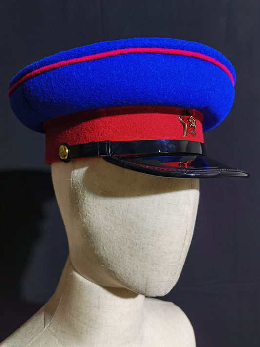Soviet NKVD Internal Affairs Wool Peaked Cap Reproduction