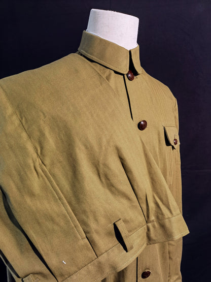 Chinese Type 55 Early Soldier Narrow-Cuff Herringbone Reproduction Uniform Set