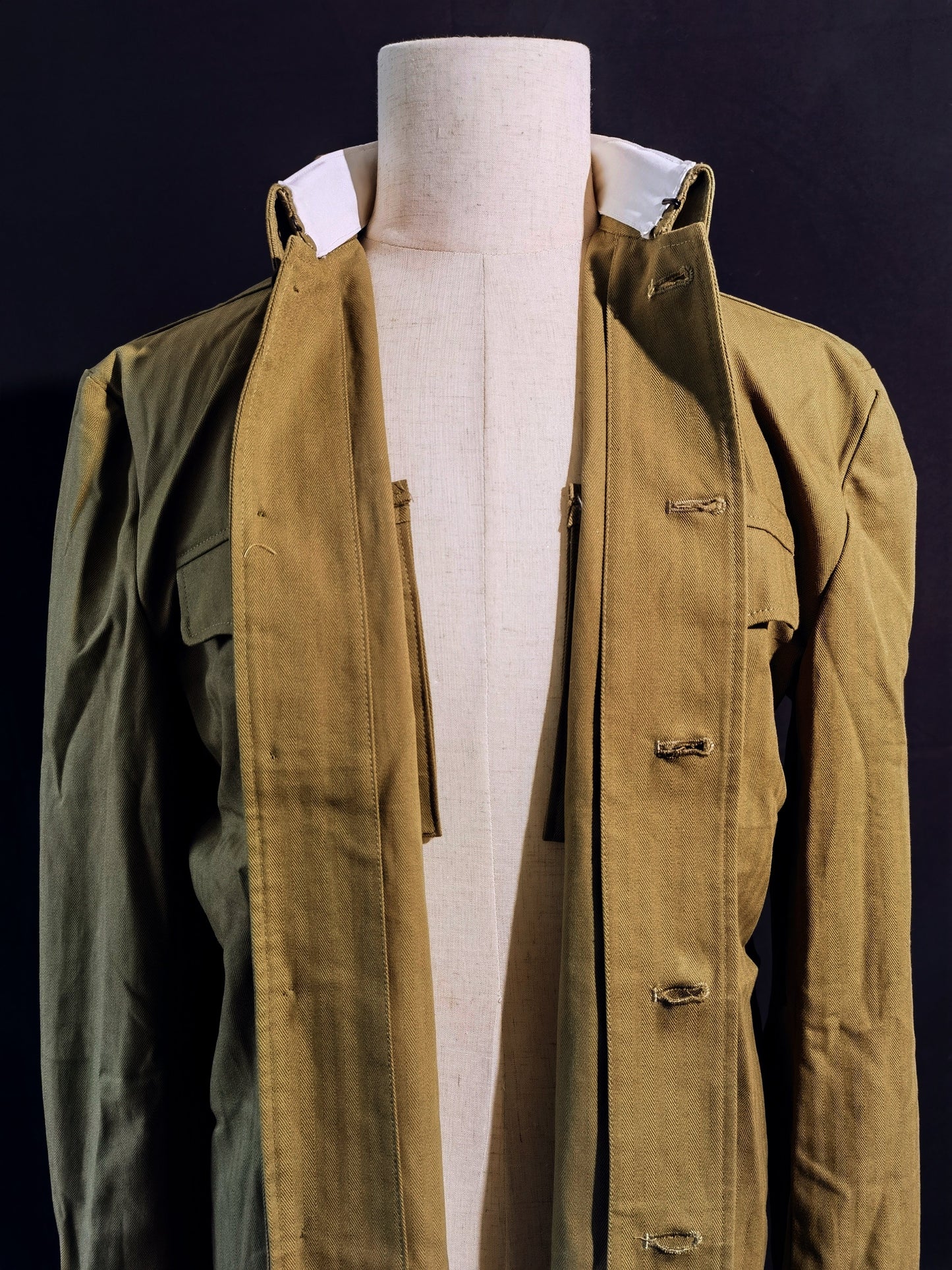 Chinese Type 55 Early Soldier Narrow-Cuff Herringbone Reproduction Uniform Set