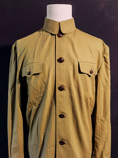 Chinese Type 55 Early Soldier Narrow-Cuff Herringbone Reproduction Uniform Set