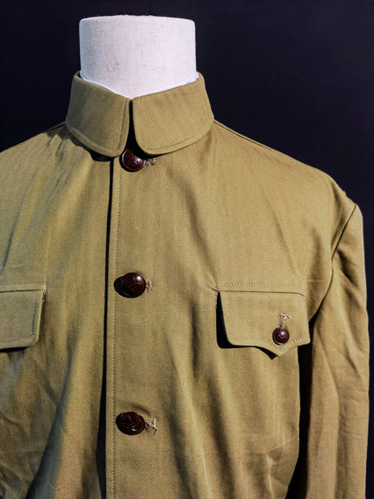 Chinese Type 55 Early Soldier Narrow-Cuff Herringbone Reproduction Uniform Set