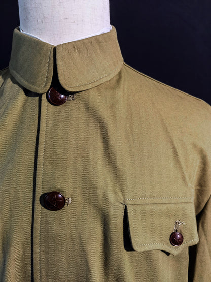 Chinese Type 55 Early Soldier Narrow-Cuff Herringbone Reproduction Uniform Set