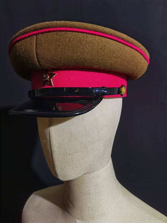 Soviet WWII Red Army Infantry Wool Peaked Cap Reproduction