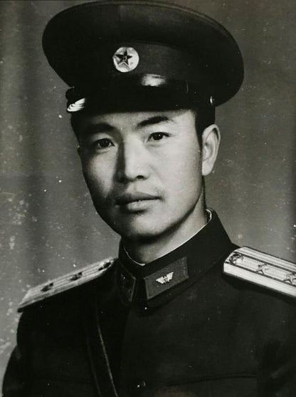 Chinese Type 55 Air Force Officer Wool Serge Peaked Cap Reproduction