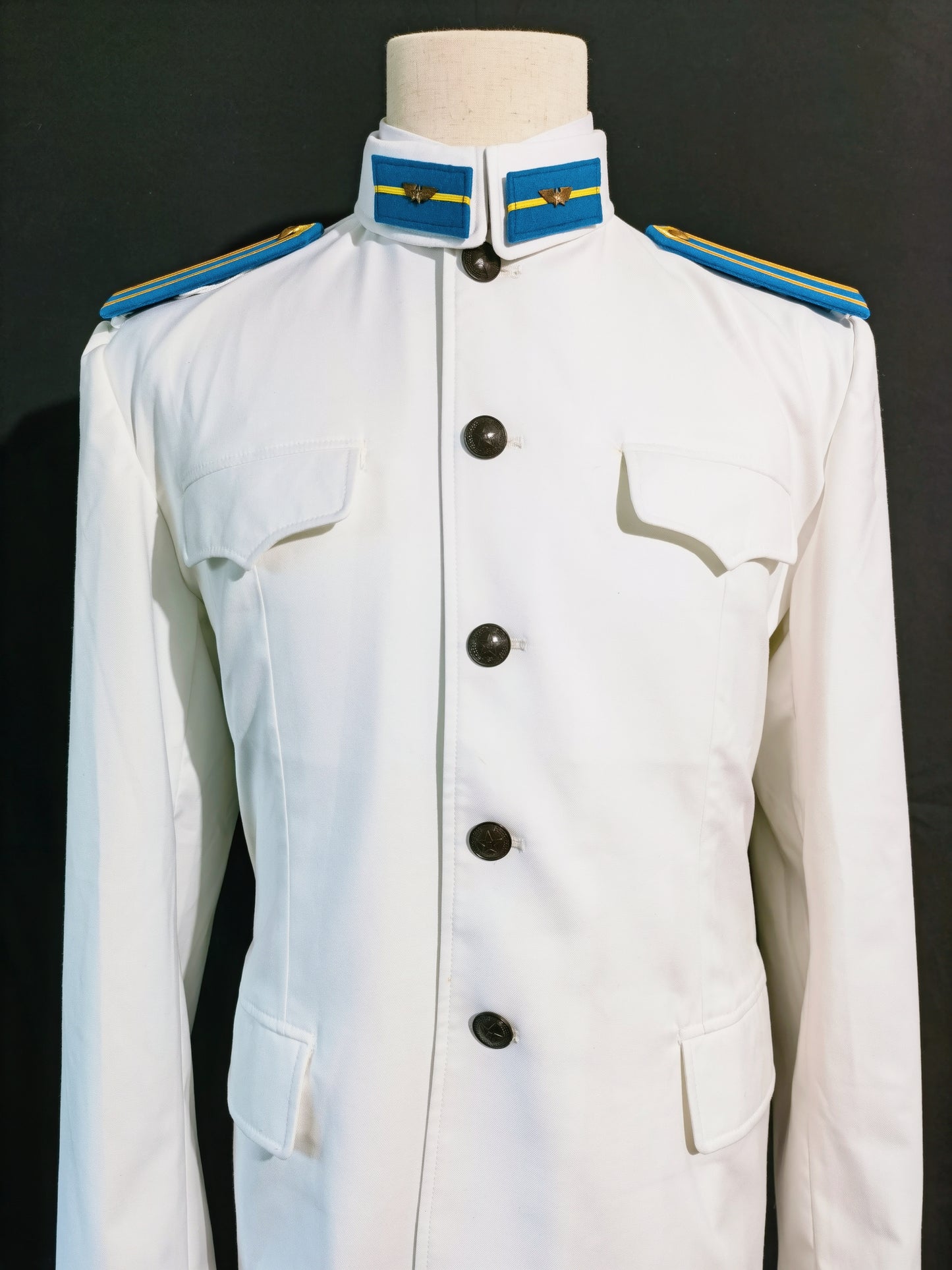 Chinese Type 55 Naval Aviation Cadet White Tunic and Insignia Reproduction Set