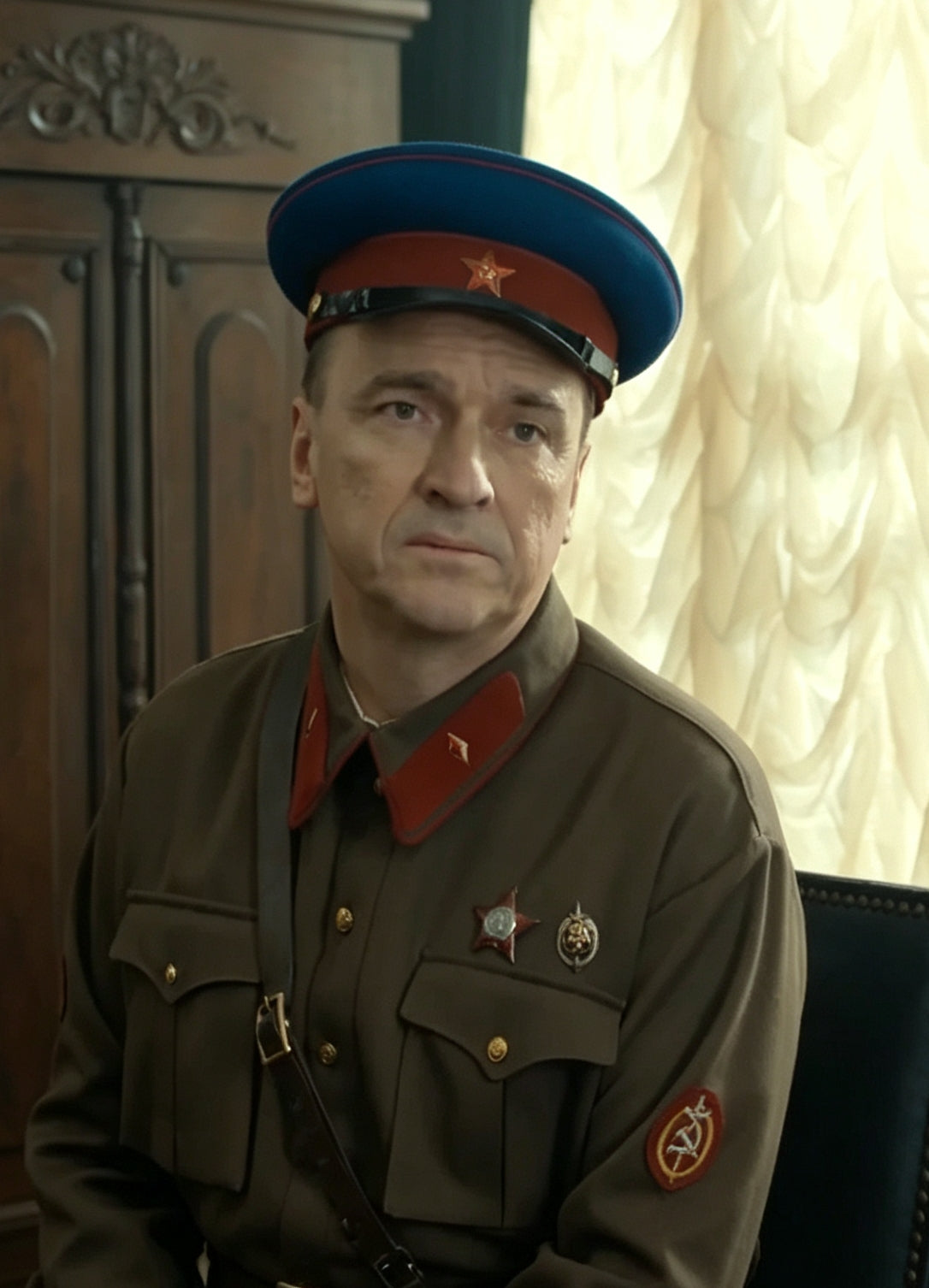 Soviet NKVD Internal Affairs Wool Peaked Cap Reproduction