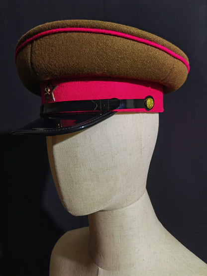 Soviet WWII Red Army Infantry Wool Peaked Cap Reproduction