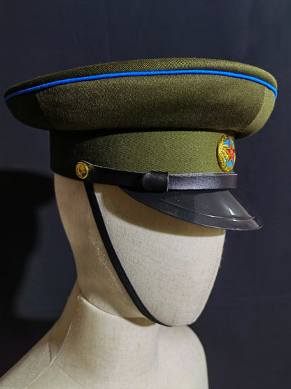 Chinese Type 55 Air Force Officer Wool Serge Peaked Cap Reproduction