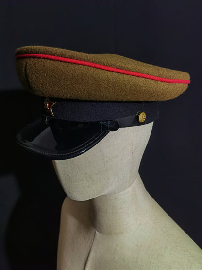 Soviet WWII Red Army Artillery Armored Forces Wool Peaked Cap Reproduction