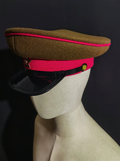 Soviet WWII Red Army Infantry Wool Peaked Cap Reproduction