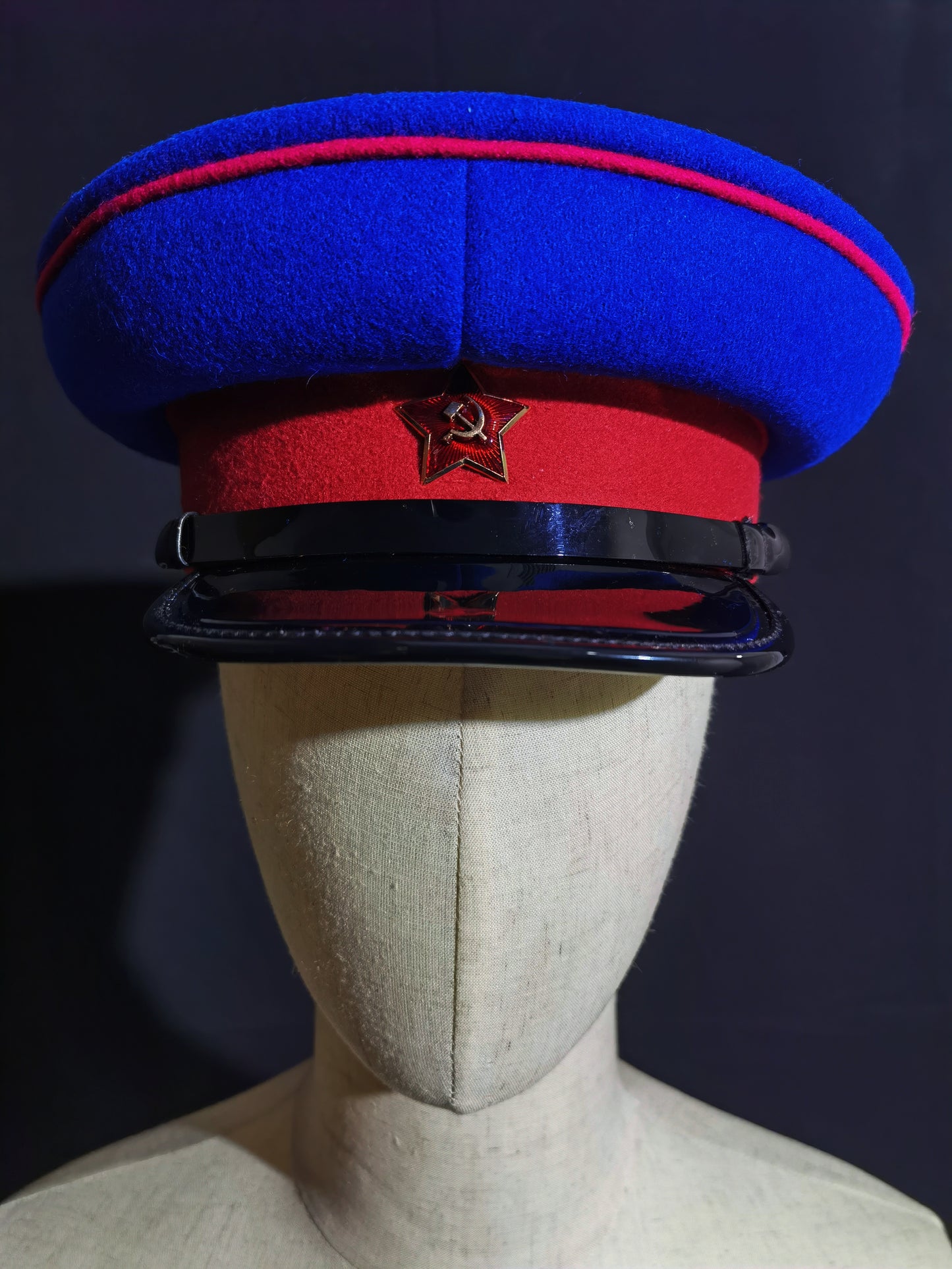 Soviet NKVD Internal Affairs Wool Peaked Cap Reproduction