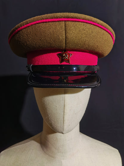 Soviet WWII Red Army Infantry Wool Peaked Cap Reproduction