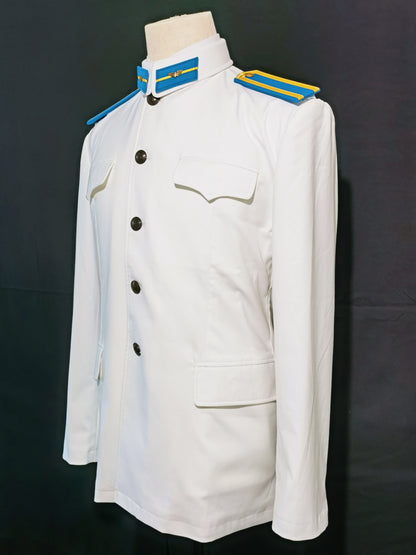 Chinese Type 55 Naval Aviation Cadet White Tunic and Navy Trousers Reproduction Uniform Set