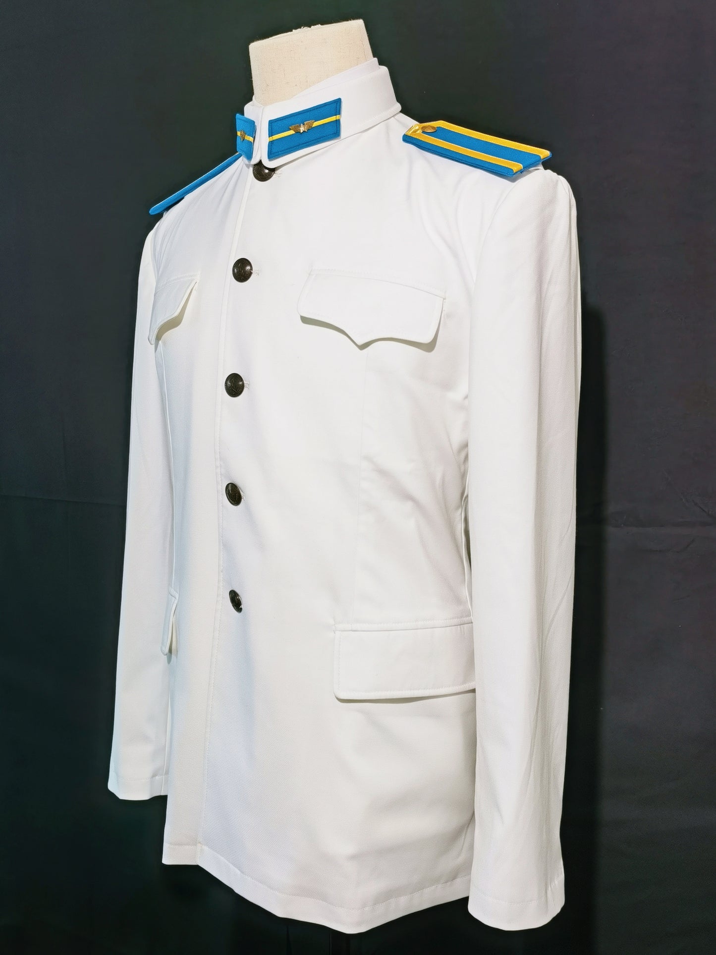 Chinese Type 55 Naval Aviation Cadet White Tunic and Insignia Reproduction Set