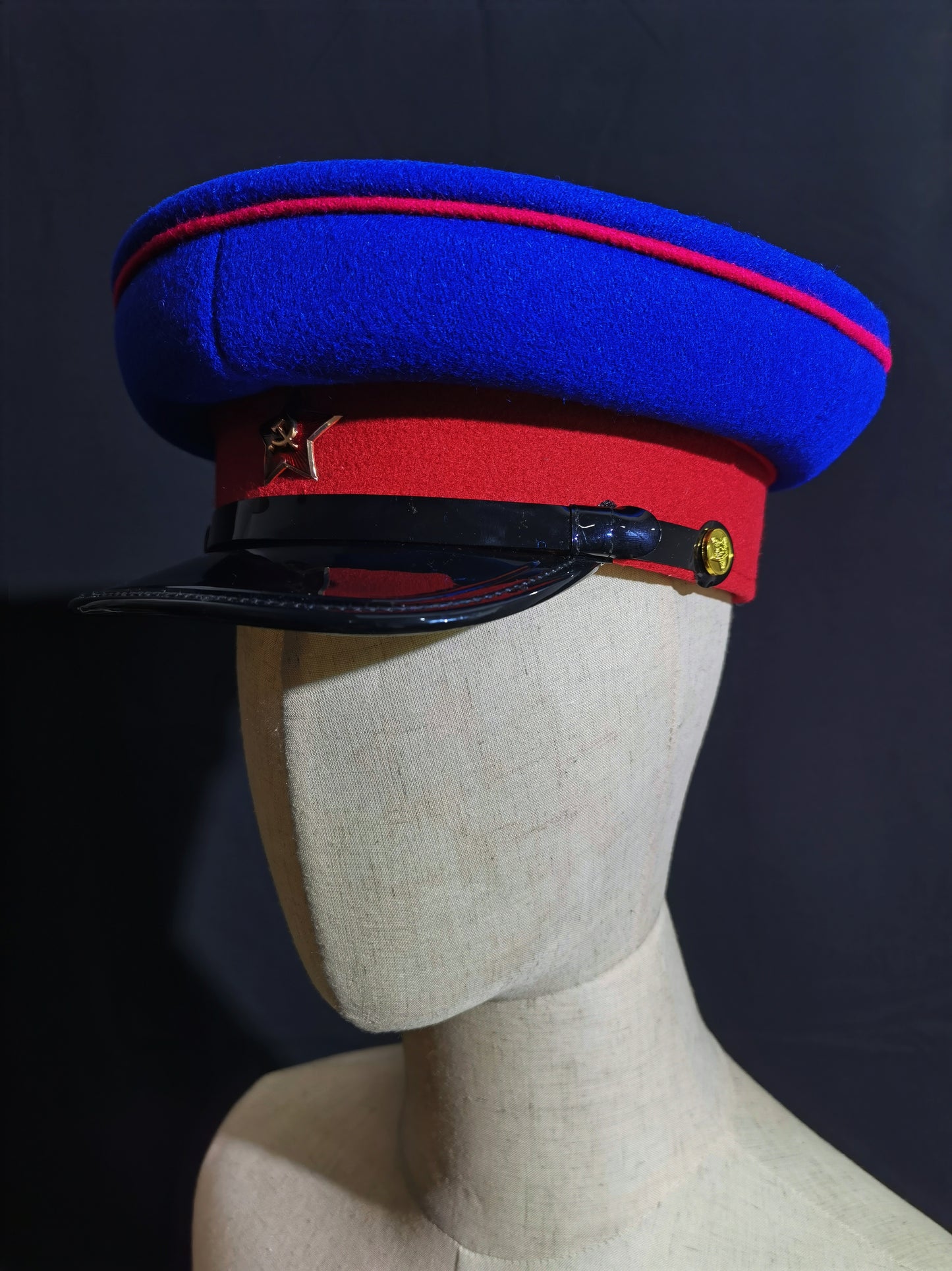 Soviet NKVD Internal Affairs Wool Peaked Cap Reproduction