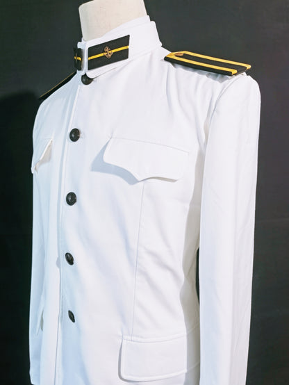 Chinese Type 55 Naval Cadet White Tunic and Insignia Reproduction Set