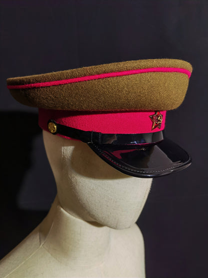 Soviet WWII Red Army Infantry Wool Peaked Cap Reproduction