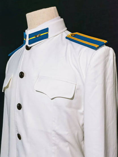 Chinese Type 55 Naval Aviation Cadet White Tunic and Insignia Reproduction Set