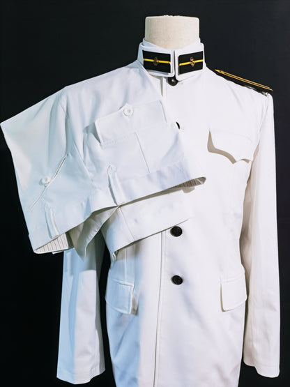 Chinese Type 55 Naval Cadet White Tunic and White Trousers Reproduction Uniform Set